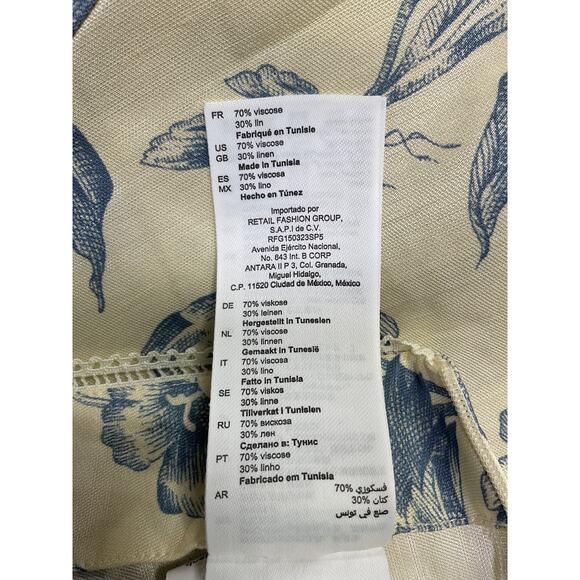 Sandro 'Joseph' Blue Viscose Flared Leg Pants Size 4 - Picture 5 of 5